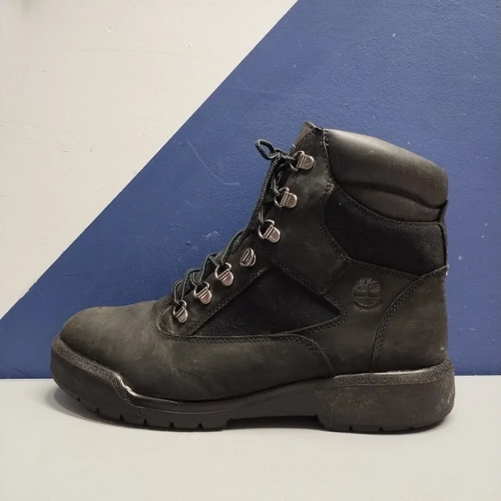 Timberland Field Hiking Boots Mens US Size 10‎ Black Waterproof Workwear Lace Up